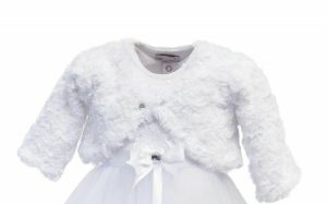 Bolero, Rosenbolero, Jäckchen, Farbe: weiss -B410B-