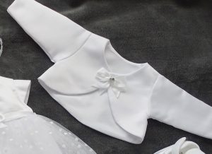 Bolero, Jäckchen, Farbe: weiss, Satin -B430WB-